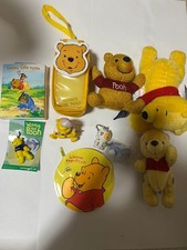 Po Bear mascot pin badge lot collectible character badge used, no singles