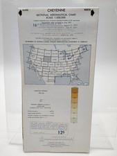 Vintage CHEYENNE Sectional Aeronautical Chart 1977 FAA NOAA Map