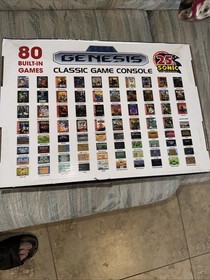 AtGames Sega Genesis Classic Mini Game Console w/ 80 Built-In Games 25th Sonic