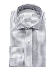 NWT SALVATORE PICCOLO DRESS SHIRT Napoli cotton handmade luxury Italy XL