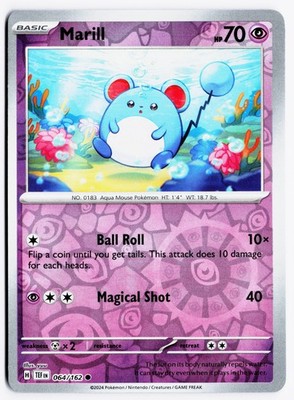 Marill 064/162 SV05: Temporal Forces Reverse Holo