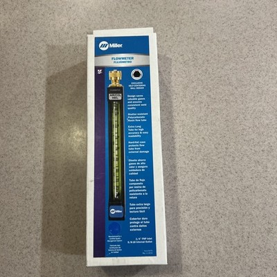 Miller Electric 16530 Flowmeter, Argon, Carbon Dioxide, Single Stage, 1/4 In