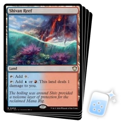 SHIVAN REEF X4 Secrets Of Strixhaven Commander Magic MTG MINT CARD