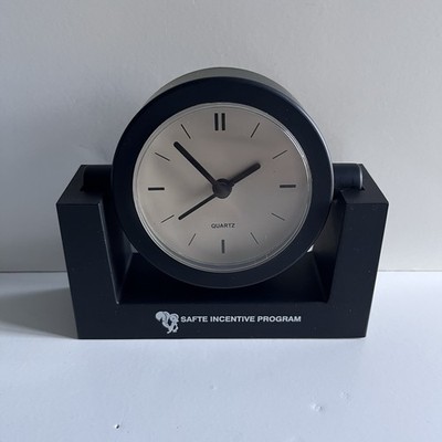 Lockheed Skunk Works Safte Incentive Program Black Plastic Desk Clock