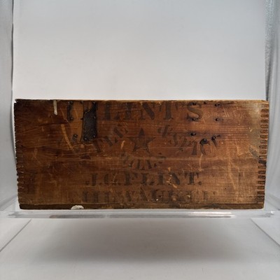 ANTIQUE FLINT S STAR MILLS COFFEE & SPICE JG FLINT MILWAUKEE WI Wood Box