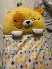 Happy Nappers Yellow Dog 2-in-1 Play Pillow and Sleeping Bag