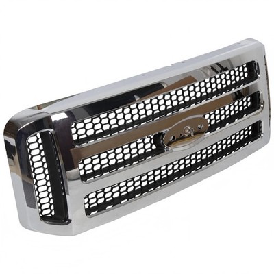 For Ford F250 F350 F-250 F-350 Super Duty 05-07 Chrome Front Grille Mesh Style
