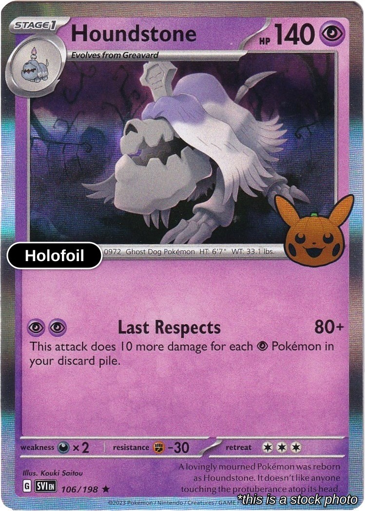 Houndstone Holofoil 106/198 TTBB23 Pokemon NM