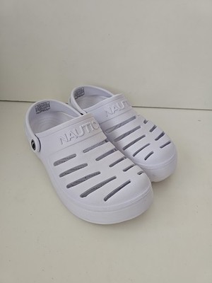 NAUTICA River Edge UNISEX J5 W7 Croc Style Clog Slides Shoes White