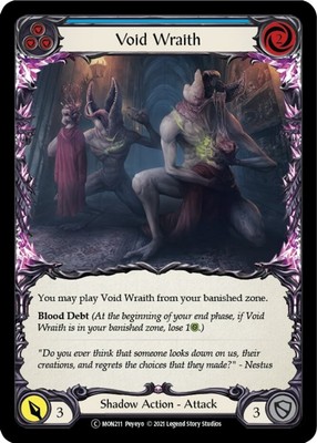 LP FAB Void Wraith (Blue) - Rainbow Foil - Unlimited Edition Lightly Played Mona