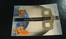 Taylor Hall Ryan Nugent Hopkins NHL 2013-14 The Cup Dual Signature Patches Proof
