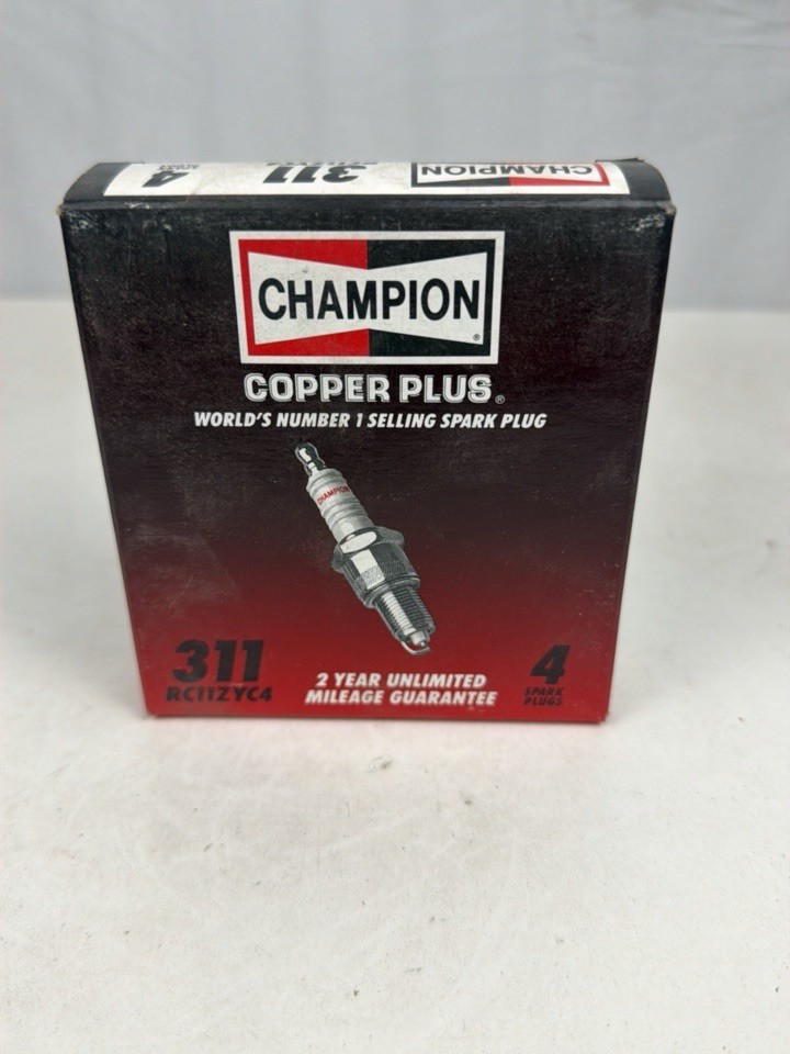 CHAMPION 311 Copper Plus Spark Plug Set 4pcs Ignition NEW