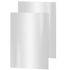 2PACK 304 Stainless Steel Sheets, 4 x 8 x 1/8 inch 4 x 8 x inch, silver 