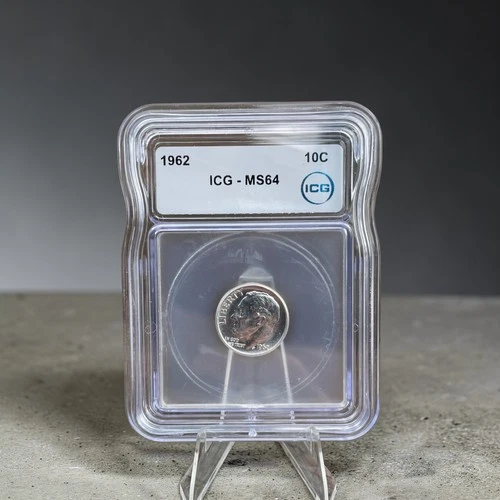 1962-P Roosevelt Dime ICG MS64 - 90% Silver