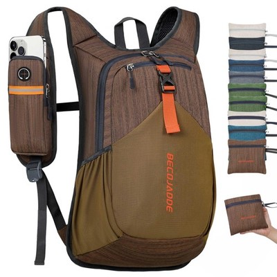 BECOJADDE 15L Wanderrucksack für Herren Damen faltbar kleiner Rucksack leicht 