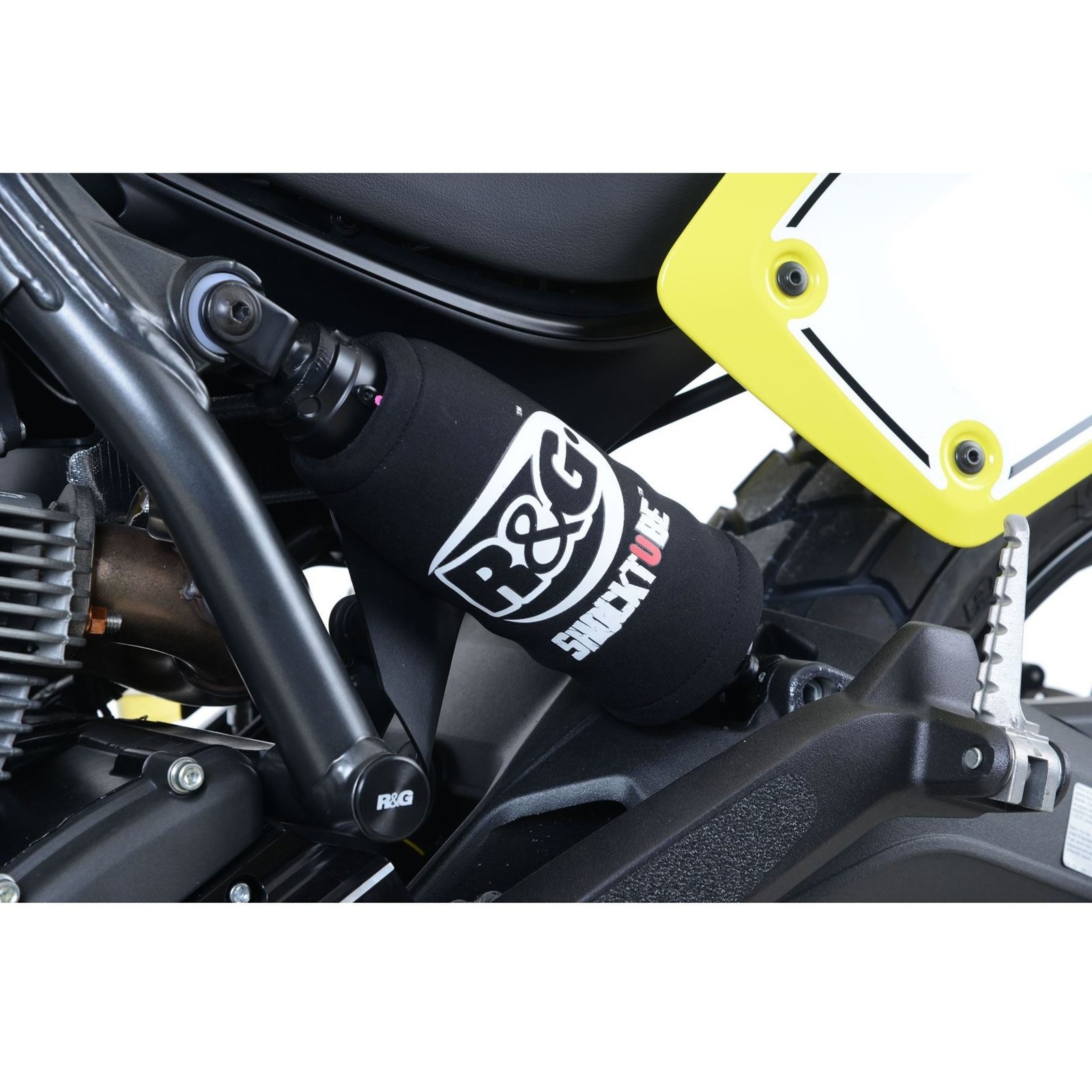 R&G ShockTube Black (7.25"" x 10.5"") Benelli TNT 125 2017 - 2024
