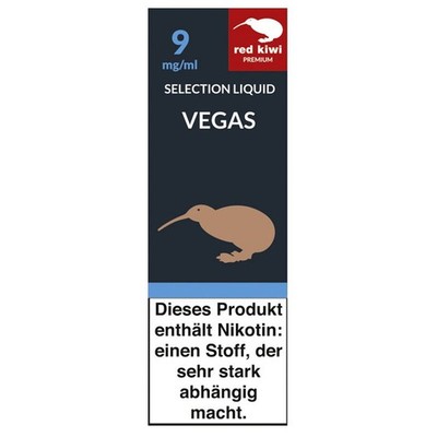 Red Kiwi Liquid Selection Vegas 9mg Nikotin (5x 10ml)