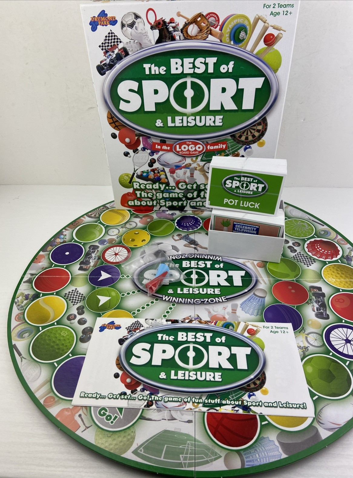 LOGO The Best of Sport & Leisure, Family Fun Quiz Board Game, Drumond Park, VGC.