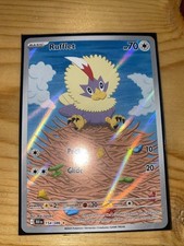 Pokemon TCG Rufflet Card Illustration Rare, Sv: Black Bolt, 154/086