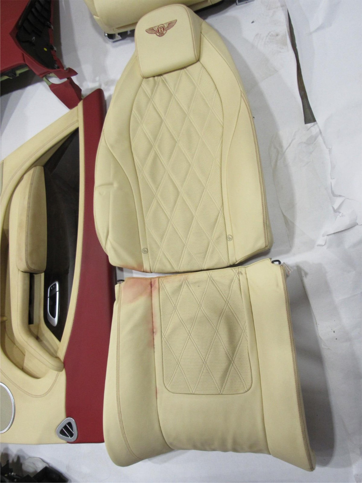 Bentley Continental GT Full Interior Cover Trim Panel Yellow Red Set 11-18 *#2