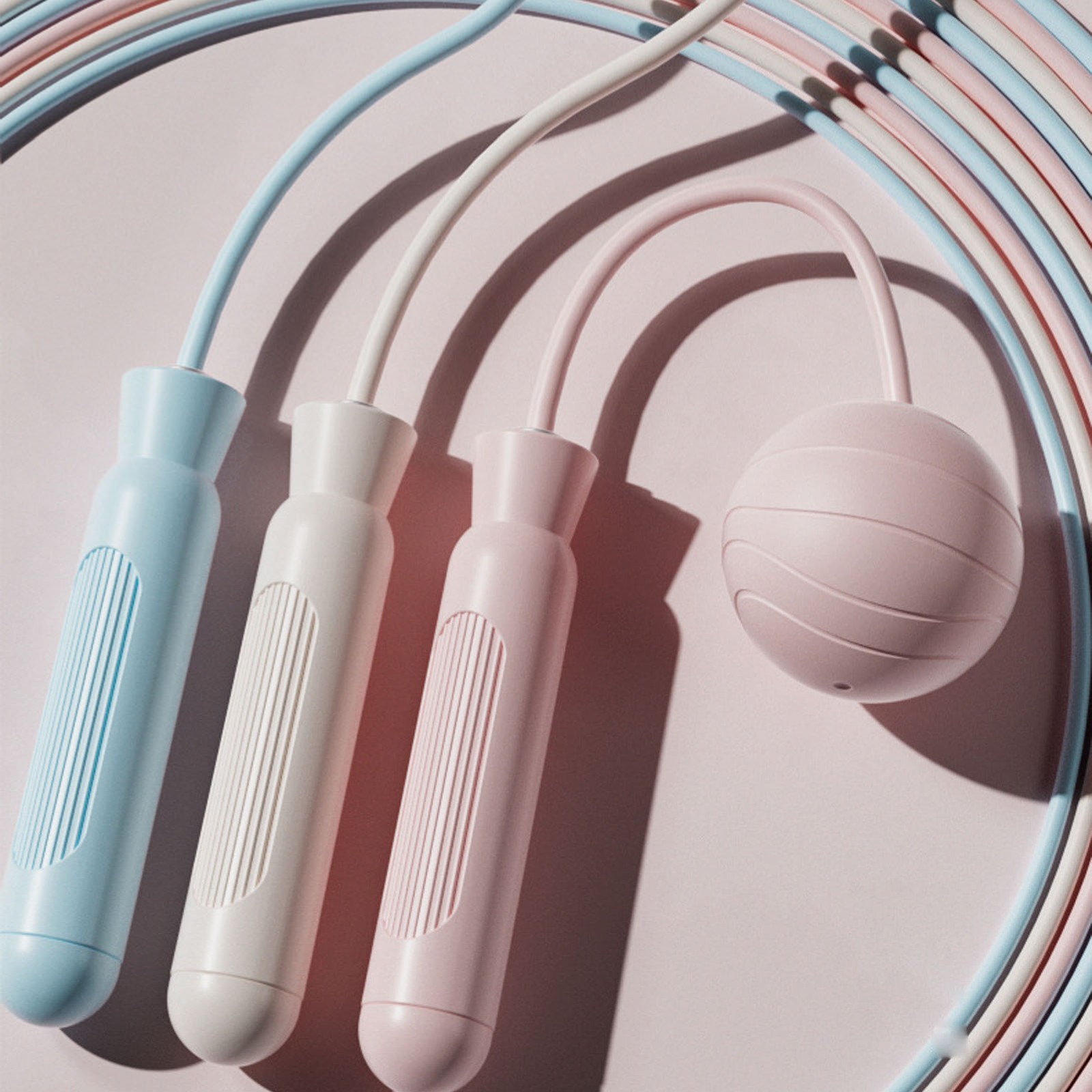 Jump Rope Silent Operation Weighted Design Portable Ropeless Skipping Rope For