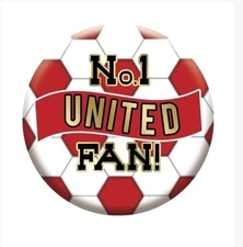 18 Inch Helium Round Foil 'No. 1 United Fan' Balloon (Uninflated)