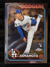 2023 Topps Chrome RC Yoshinobu Yamamoto #18 Los Angeles Dodgers Rookie Baseball