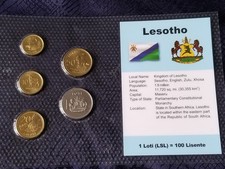 Lesotho Almost Uncirculated Set 1998 - 5 Lisente - 1 Loti - i
