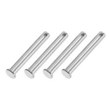 4 Pcs Single Hole Clevis Pins 8 x 60 mm , Silver