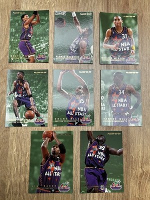 10 Karten All-Star Konvolut East Vs West 1995-96 Fleer NBA Trading Card Sammlung