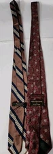    2 Ties Mark Pendleton Nordstrom 100% Silk Necktie