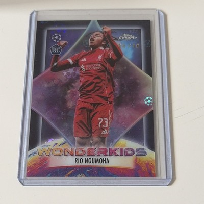 Topps UEFA Chrome Rio Ngumoha Liverpool Wonderkids WK-1 04/10 RC