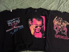 3 AEW Shirts featuring Young Bucks Chris Jericho Superqlik – Mens Large T-Shirts
