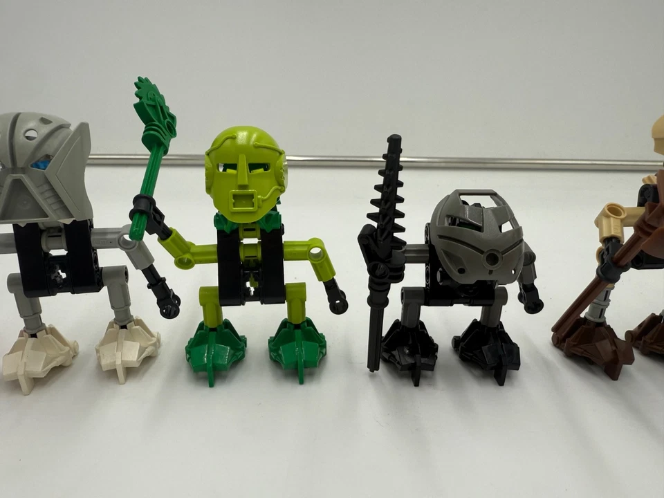 LEGO Bionicle Turaga Juego completo de 6, faltan bandas elásticas Foto 3 de 4