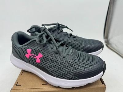 Under Armour Surge 3 Sneakers Women's Gray Low-Top Athletic Running Shoes - 9.5