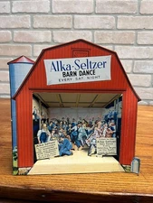 Vintage c1930s Alka-Seltzer "Barn Dance" 3D Country Music Radio Store Display