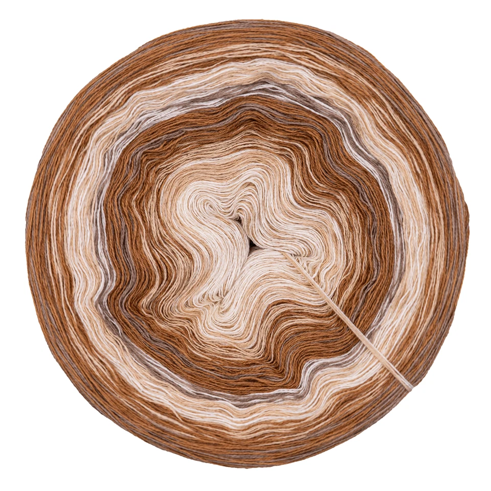 Bobbel Zimtschnecke Farbverlaufsgarn 3-/4-fädig 800-2000m Häkeln Stricken