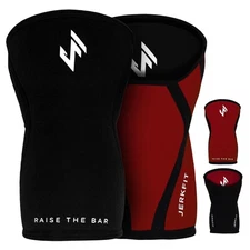 Knee Compression Sleeves Pair | 5 mm Thick Neoprene for Weightlifting & Training