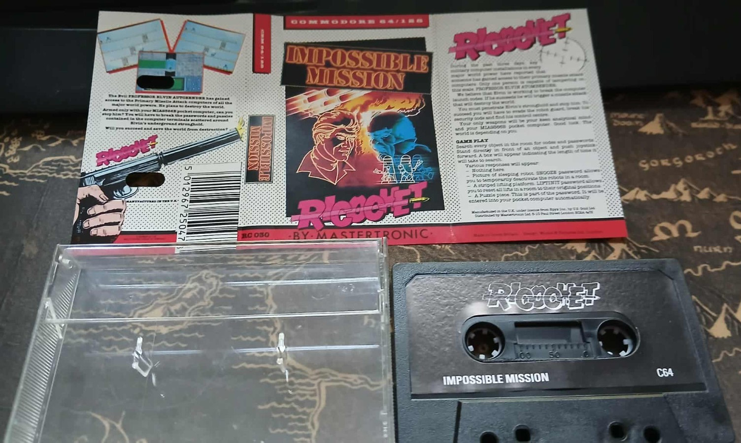 Impossible Mission-Ricochet-Commodore 64  C64 Game  - 1984 -TESTED-Free Postage