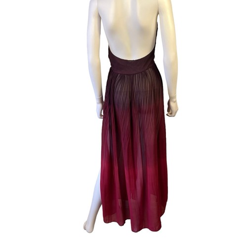 Zaful Ombre Sleeveless Halter Maxi Side Slit Dress Womens Size Medium New - Picture 7 of 12