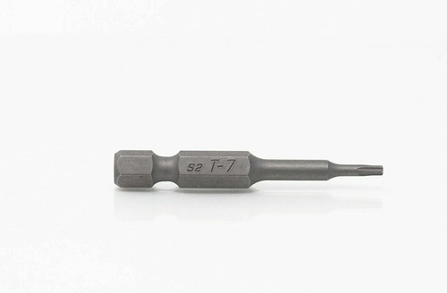 Broca de inserción hexagonal ASTA T7 Torx TX-Star 1/4" acero S2 50 mm de largo 2 piezas - Imagen 4 de 5