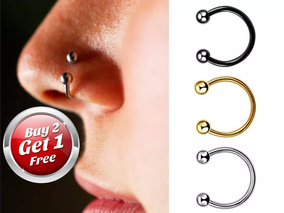 Barbell ring piercing deals