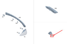 MERCEDES-BENZ EQS V297 Kennzeichenleuchte A0009069908 NEU ORIGINAL