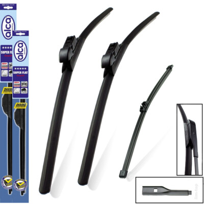 Fits BMW X1 2015-2021 alca Super Flat Wiper Blades Front & Rear ASF26''16''ST13''Q