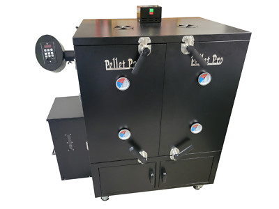 Pellet Pro  Double Door Vertical Cabinet Pellet Smoker w/ Cover & Convection Fan