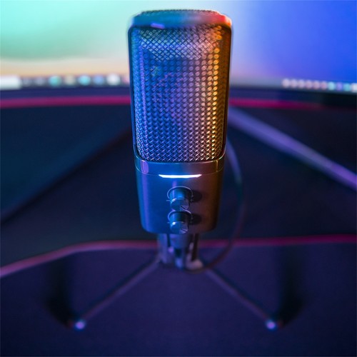 uRage Streaming Gaming Mikrofon Stream 900 HD Tischstand HD USB LED Mic Schwarz - Bild 5 von 6