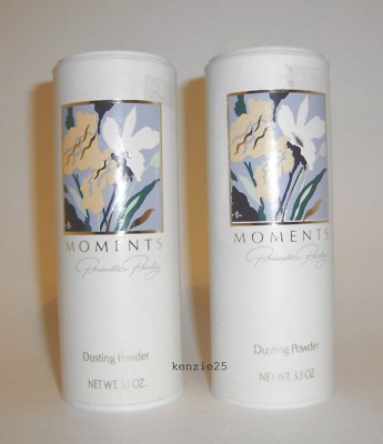 Priscilla Presley Moments Perfumed Body Dusting Powder Talc 3.3 OZ lot x2 nwob