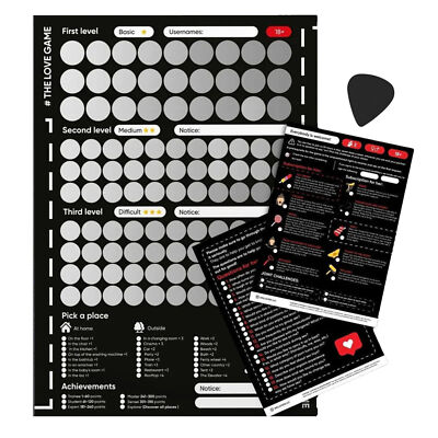 100 Scratch off Date Night Ideas Couples Games Bedroom Scratch off Poster Gifts