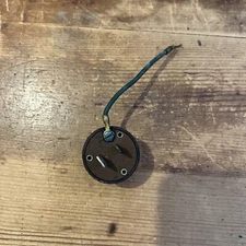 Vintage Leviton USA Round Outlet Brown Grounding Adapter Plug  15A  125V Tested