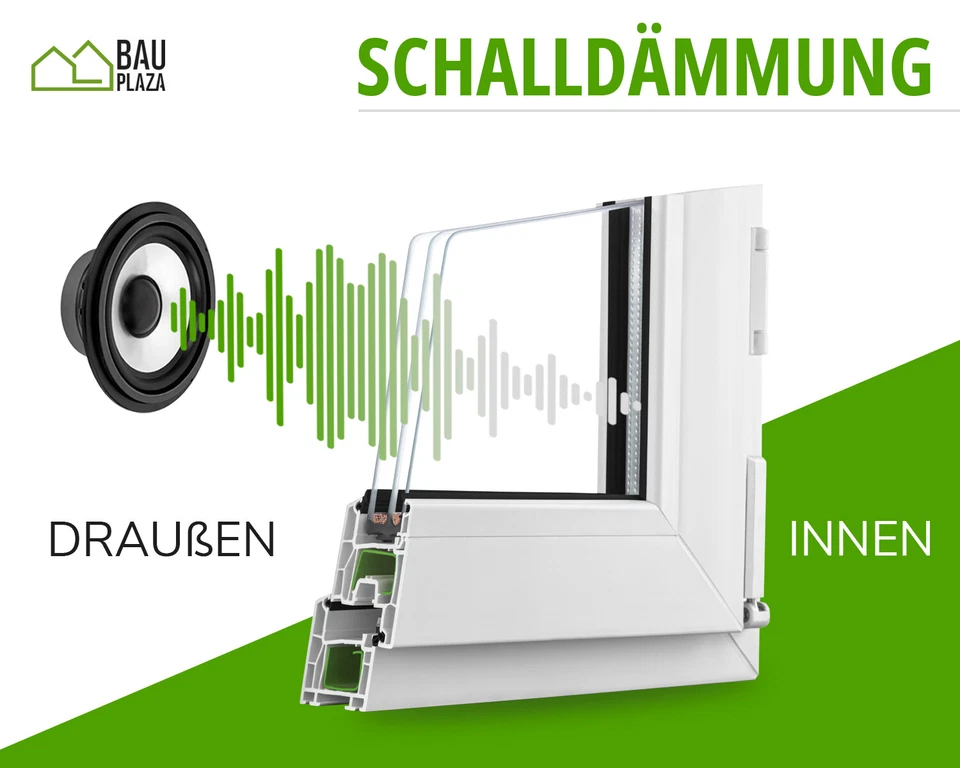 Kellerfenster Fenster nach maß PVC 2 & 3 fach Verglast Dreh-Kipp Weiß - BauPlaza - Bild 4 von 4